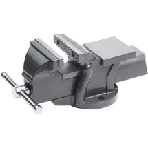 Meister Craft Schraubstock Stahl 125 mm grau feststehend
