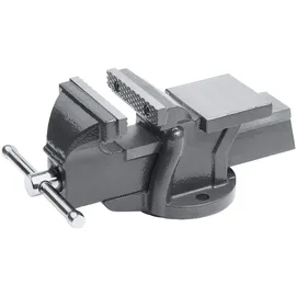 Meister Craft Schraubstock Stahl 125 mm grau feststehend