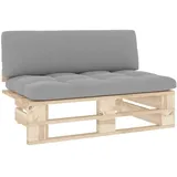 vidaXL Outdoor-Mittelsofa Paletten Imprägniertes Kiefernholz