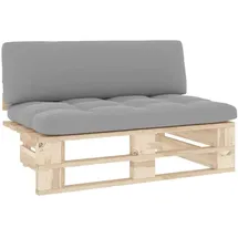 vidaXL Outdoor-Mittelsofa Paletten Imprägniertes Kiefernholz
