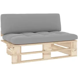 vidaXL Outdoor-Mittelsofa Paletten Imprägniertes Kiefernholz