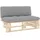 vidaXL Outdoor-Mittelsofa Paletten Imprägniertes Kiefernholz