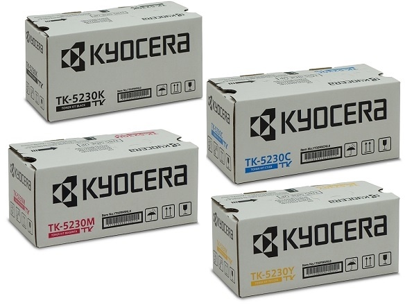 Kyocera Toner-Set TK-5230 (Schwarz, Cyan, Magenta, Yellow) für Ecosys P5021 M5521 - Kyocera Print Green - Kyocera Partner