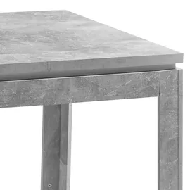 Stolkom Esstisch »Stone« 140-180 cm ausziehbar, Tisch in Beton Dekor, Grau, Weiß - Weiß