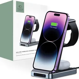 TECH-PROTECT QI15W-A26 3in1 Wireless Charger Schwarz