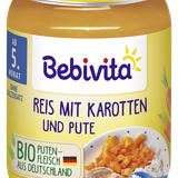 Bebivita Bio Reis mit Karotten & Pute