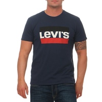 Levis Levi's® T-Shirt mit großem Logoprint, blau