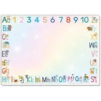 blaash® ABC Schreibtischunterlage Papier DIN A3 Glitzer | 25 Blatt Block mit viel Platz zum Malen, Schreiben oder Kritzeln | Unterlage Schreibtisch Mädchen & Jungen | Tischunterlage Kinder ABC