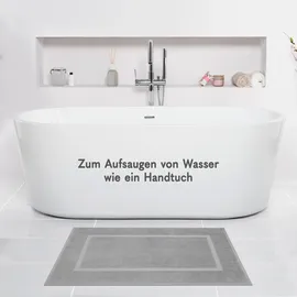 hammetex Duschvorleger grau 100 x 80 cm