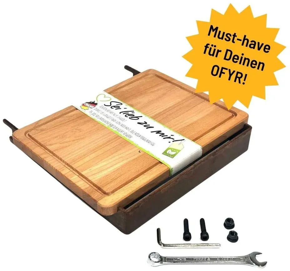 Manax Grillbar Halterung Ofyr Premium- Set Cortenstahl