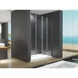 Buylando Caroline 160x195 cm Duschtür Nischendusche Klarglas -