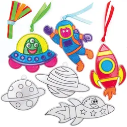 Sonnensystem Suncatcher Dekorationen (pro Set 10) Bastelsets
