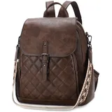 Chase Chic Rucksack Damen,Leder Anti Diebstahl Rucksack Schultertasche Damen,Wasserdicht Rucksacktasche für Reisen, Arbeit, Schule,Kaffee