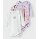 NAME IT 3er-Pack Strampler in Pastel LILAC 62