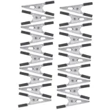 HYTROVE 30stücke Vogelkäfig Clips Sicherheitsclips Aus Metall Für Papageienkäfige Kleine Alligator-Clips Für Vogelzubehör Installieren Und Ausbruchsicher