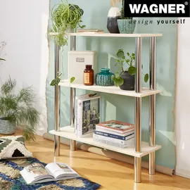 Wagner Möbelbein/Systemrohr TENO - Ø 50 x 191 mm, individuell kombinierbar, Stahl verchromt, Tragkraft 50 kg - 12901501