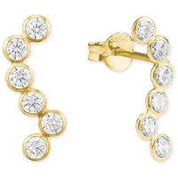 Amor Paar Ohrstecker »2020265« mit Zirkonia (synth.), 84069231-0 goldfarben kristallweiß),
