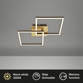 Brilo Frame 2x LED 11W braun-gold