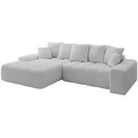 altdecor Ecksofa, Ottomane Links ENSI-L - 267x164x69 cm Hellgrau