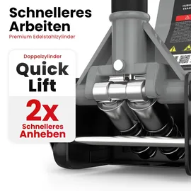 GENTOR Wagenheber 3T hydraulisch – flach - Aluminiumgrau