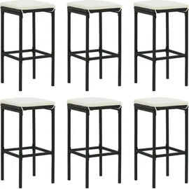 vidaXL Gartenbar Set 8-tlg. Schwarz
