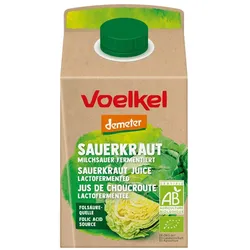 Voelkel Bio Sauerkraut Saft Flüssigkeit 8x500 ml