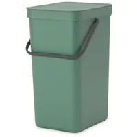 Brabantia PROREGAL Mülleimer, Grün, Kunststoff, Rechteckig, 27.9x40x22 cm, Küchen,
