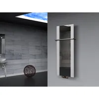 Szagato Designheizkörper Singapur 2 120x47cm, 799 W, Weiß, Mit
