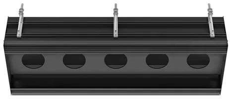 Gessi lineares Deckeneinbau-System, Grundkörper mit personalisierter Länge (minimale Länge =250 maximale Länge =2000mm), Grundkörper verlängerbar, 61130299