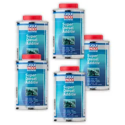 5x 500ml LIQUI MOLY 25004 Additiv Marine Super Diesel Additiv Kraftstoff