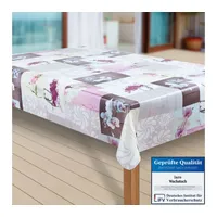 Laro Tischdecke Wachstuch-Tischdecken Abwaschbar Orchidee rechteckig bunt 120 cm
