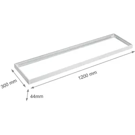 tm lecom LED Panel 120x30 cm LED Deckenleuchte Aufputzpanel Aufbaupanel Aufputz 40w inkl. Aufbaurahmen Neutralweiß