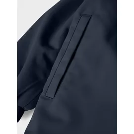 NAME IT Overall NAME IT "NMNSNOW10 SUIT SOLID FO NOOS", Jungen, Gr. 98, N-Gr, blau (schwarz sapphire), Fleece, Obermaterial: 100% Polyester, unifarben, regular fit, Overalls Overall