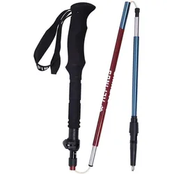 Wanderstock Alpinus Aosta BLAU|ROT 130 CM