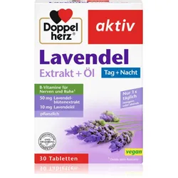 Doppelherz Lavendel Extrakt + Öl Tabletten für das psychische Wohlbefinden 30 TABL