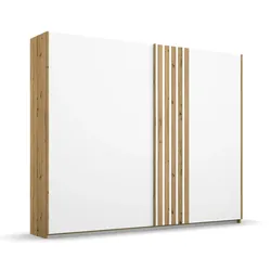 rauch Schwebetürenschrank »Mosbach« - 226x62x210cm - weiß - Holz / Holz
