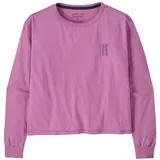 Patagonia Driftways Easy Cut Organic Damen Longsleeve, lila - S