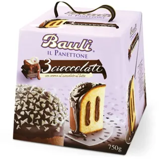 Bauli panettone 3 cioccolati gr.750 (1000034982)