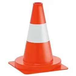 Verkehrsleitkegel PVC orange, 320mm mit e - leuchtorange