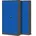 2er Set Aktenschrank C001H Büroschrank Metallschrank Werkzeugschrank 4 Einlegeböden Drehgriff Pulverbeschichtung Abschließbar 195 cm x 90 cm x 40 cm Anthrazit/Blau