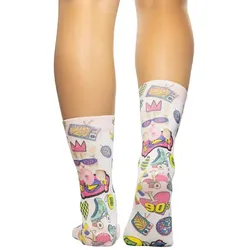 wigglesteps Damen Socken Skating Cat