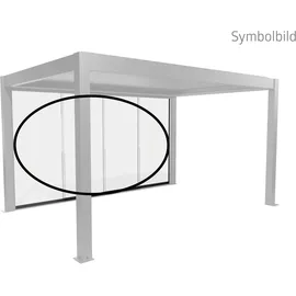 Biohort Klarglas Gr. 4 m rechts 364,5 x 234,9 cm dunkelgrau, metallic