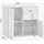 [en.casa] Sideboard Paarl 74 x 79 x 36 cm Weiß