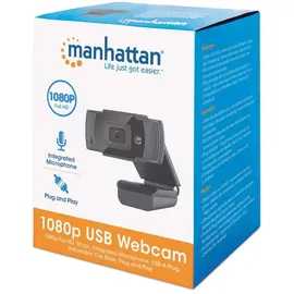 Manhattan USB-Webcam Schwarz