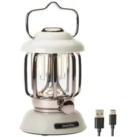 Skandika LED Campinglampe im Retro-Stil |Aufladbar, stufenlos dimmbar, 4400mAh