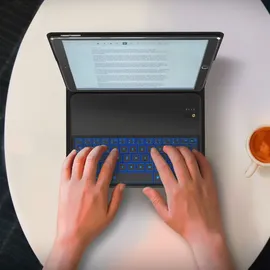 Aplic Tablet-Tastatur, Kunstledercase für iPad Pro 10,5", Bluetooth Keyboard mit Apple Layout