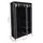 vidaXL Faltbarer Stoffschrank Schwarz 110 x 45 x 175 cm
