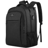 MATEIN Rucksack Herren, Groß Laptop Rucksack 17,3 Zoll Schulrucksack Laptoptasche mit USB Ladeanschluss Anti Diebstahl Business Arbeit Reisen Rucksack VTeenager Notebook College Tech Damen, Schwarz