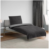 Flanell titanium 155 x 200 cm + 80 x 80 cm