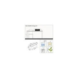 LECHUZA Balconera Cottage 50 Komplettset 50 x 19 x 19 cm mokka